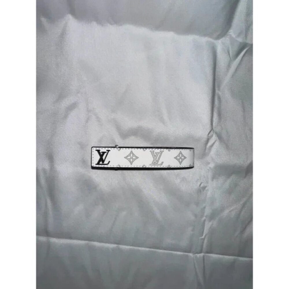 White Louis Vuitton LV Slim Bracelet Adjustable Size 21 W/ Box